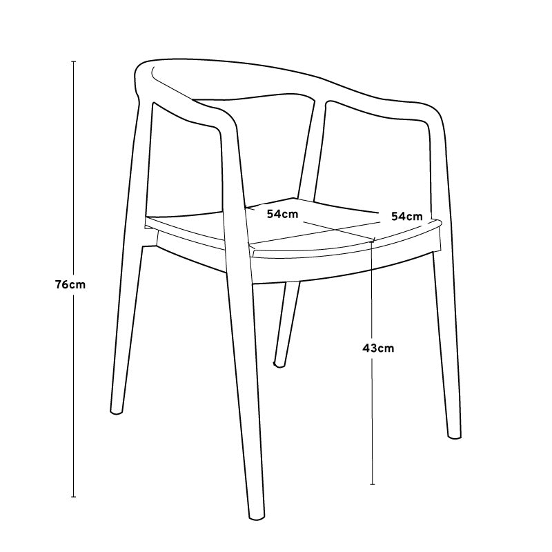 Silla Bali Circle negra
